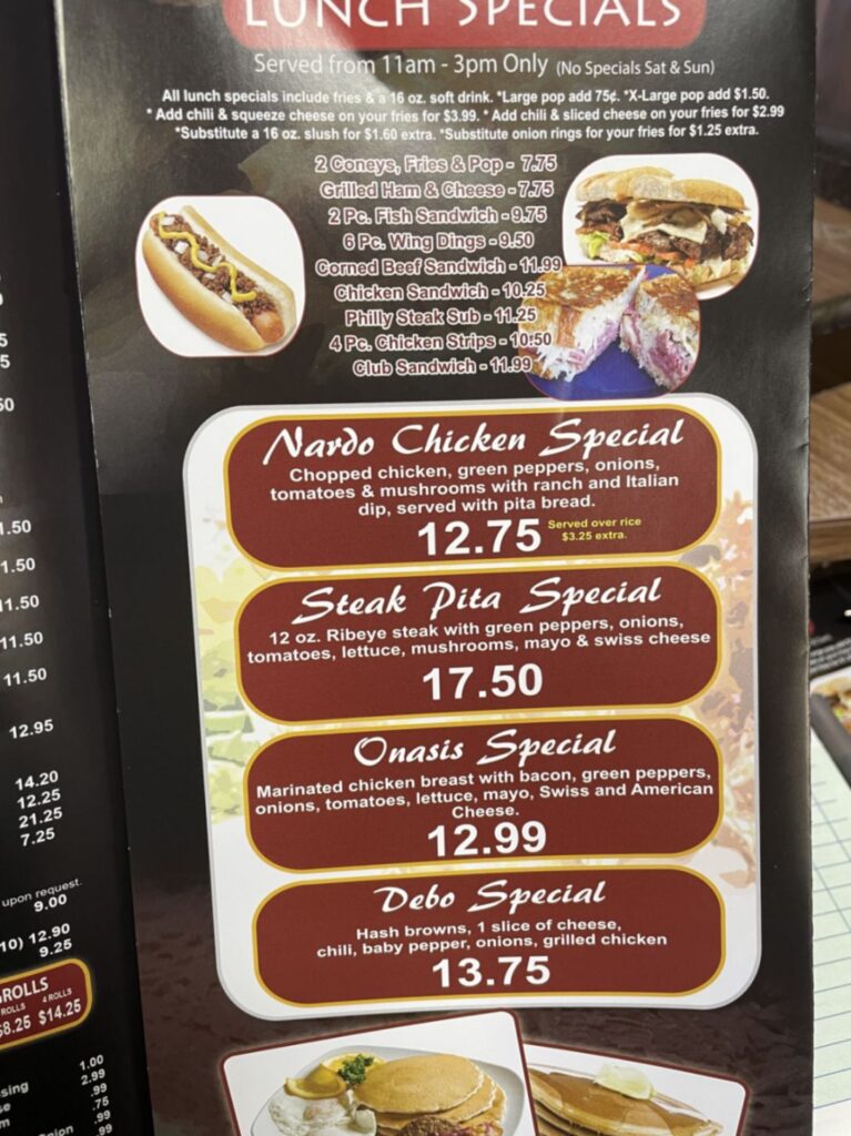 Onasis Coney Island Menu 8